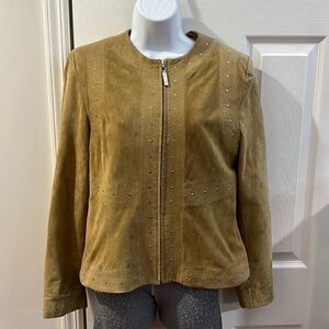 ‎St. John sports leather jacket